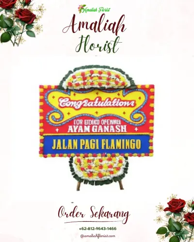 Bunga Papan Congratulation di Wonokusumo
